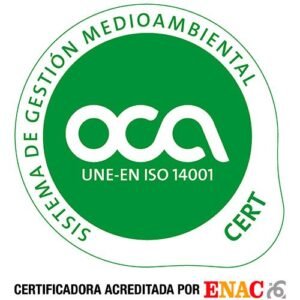 Sello OCA de sistema de gestión medioambiental UNE-EN ISO 14001