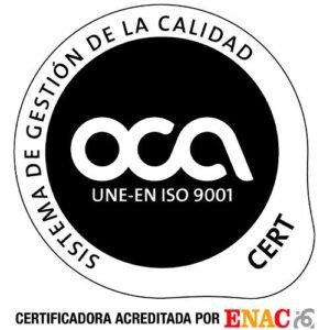 Sello OCA de sistema de gestión de la calidad UNE-EN ISO 9001